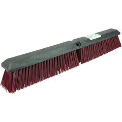 24″ Green Works Sweep, Coarse Maroon Fill with Foam Block - Exact Tool & Supply