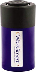 Value Collection - 25 Ton, 2.01" Stroke, 10.35 Cu In Oil Capacity, Portable Hydraulic Single Acting Cylinder - 5.15 Sq In Effective Area, 6.61" Lowered Ht., 8.62" Max Ht., 2.56" Cyl Bore Diam, 2.24" Plunger Rod Diam, 10,000 Max psi - Exact Tool & Supply