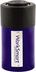 Value Collection - 25 Ton, 1.02" Stroke, 5.25 Cu In Oil Capacity, Portable Hydraulic Single Acting Cylinder - 5.15 Sq In Effective Area, 5.63" Lowered Ht., 6.65" Max Ht., 2.56" Cyl Bore Diam, 2.24" Plunger Rod Diam, 10,000 Max psi - Exact Tool & Supply