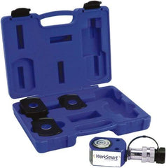 Value Collection - 10 Ton, 0.43" Stroke, 1.01 Cu In Oil Capacity, Portable Hydraulic Flat Body Kit Cylinder - 2.36 Sq In Effective Area, 1.69" Lowered Ht., 2.12" Max Ht., 1.73" Cyl Bore Diam, 1.5" Plunger Rod Diam, 10,000 Max psi - Exact Tool & Supply