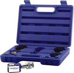 Value Collection - 5 Ton, 0.24" Stroke, 0.26 Cu In Oil Capacity, Portable Hydraulic Flat Body Kit Cylinder - 1.1 Sq In Effective Area, 1.26" Lowered Ht., 1.5" Max Ht., 1.18" Cyl Bore Diam, 0.98" Plunger Rod Diam, 10,000 Max psi - Exact Tool & Supply