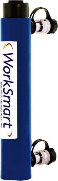 Value Collection - 10 Ton, 10.04" Stroke, 22.41 Cu In Oil Capacity, Portable Hydraulic Double Acting Cylinder - 2.24 Sq In Effective Area, 16.12" Lowered Ht., 26.19" Max Ht., 1.69" Cyl Bore Diam, 1.38" Plunger Rod Diam, 10,000 Max psi - Exact Tool & Supply
