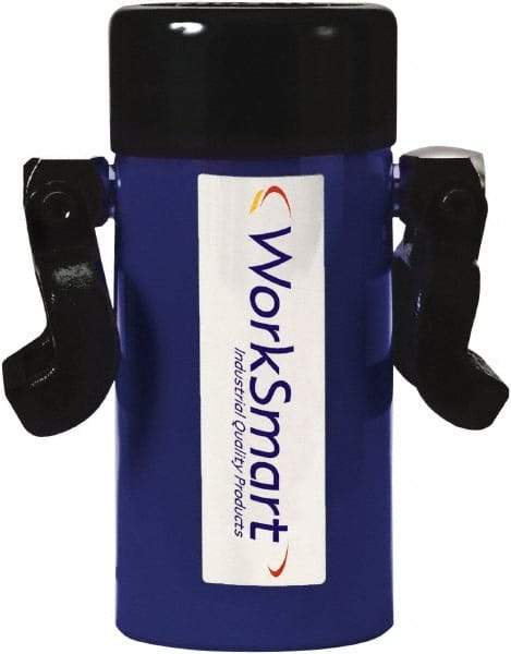 Value Collection - 55 Ton, 6.26" Stroke, 68.73 Cu In Oil Capacity, Portable Hydraulic Single Acting Cylinder - 10.98 Sq In Effective Area, 11.14" Lowered Ht., 17.4" Max Ht., 3.74" Cyl Bore Diam, 3.15" Plunger Rod Diam, 10,000 Max psi - Exact Tool & Supply