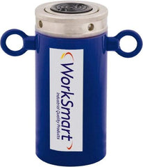 Value Collection - 55 Ton, 5.91" Stroke, 64.9 Cu In Oil Capacity, Portable Hydraulic Lock Nut Cylinder - 10.99 Sq In Effective Area, 10.4" Lowered Ht., 16.3" Max Ht., 3.7" Cyl Bore Diam, 10,000 Max psi - Exact Tool & Supply