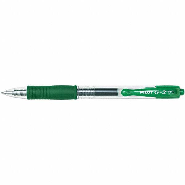 Pilot - Conical Roller Ball Pen - Green - Exact Tool & Supply