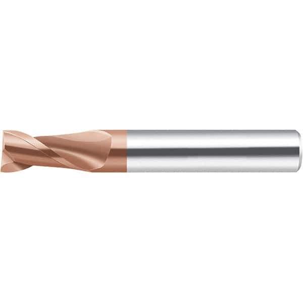 Walter-Prototyp - 2.5mm, 7mm LOC, 4mm Shank Diam, 57mm OAL, 2 Flute, Solid Carbide Square End Mill - AlCrN Finish, 35° Helix, Right Hand Cut, Right Hand Flute, Series MC232-A-2-B - Exact Tool & Supply
