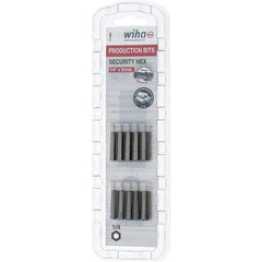 Wiha - 25mm Hex Screwdriver Bit - 1/4" Drive, 1" OAL - Exact Tool & Supply