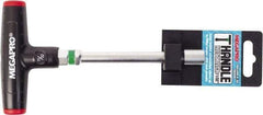 Megapro - 11/32" Hollow Shaft Nutdriver - T-Handle Handle, 7" OAL - Exact Tool & Supply