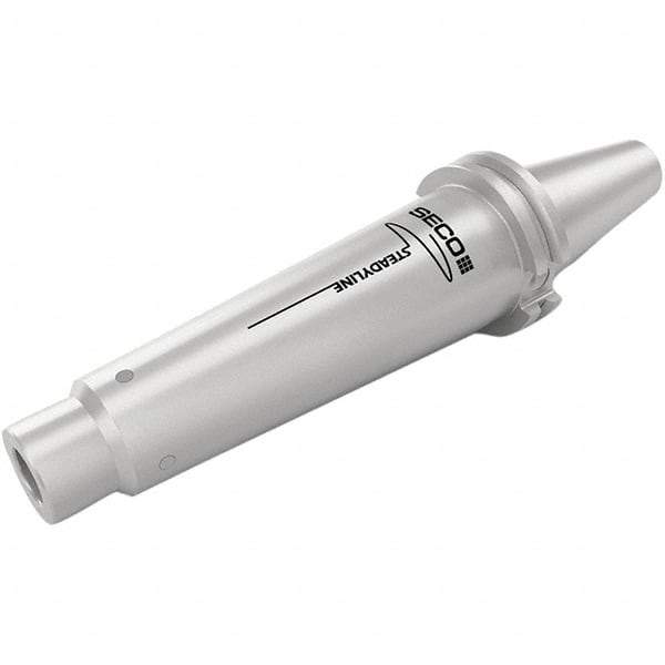 Seco - M12 System Size, CAT TF40 ADB Taper, Modular Tool Holding System Adapter - 165.9mm Projection, 43.6mm Body Diam, 253.4mm OAL, Through Coolant - Exact Tool & Supply