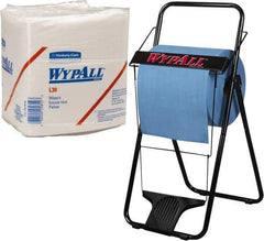 WypAll - L30 1/4 Fold General Purpose Wipes - Poly Pack, 13" x 12-1/2" Sheet Size, White - Exact Tool & Supply