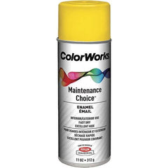 Krylon - Citrus Yellow, 11 oz Net Fill, Gloss, Enamel Spray Paint - Exact Tool & Supply
