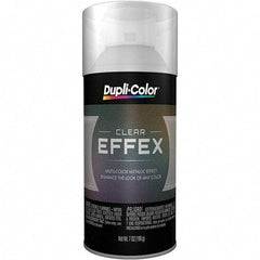 Dupli-Color - Clear, Flat, Glitter Effect Spray Paint - 12 to 14 Sq Ft per Can, 7 oz Container - Exact Tool & Supply