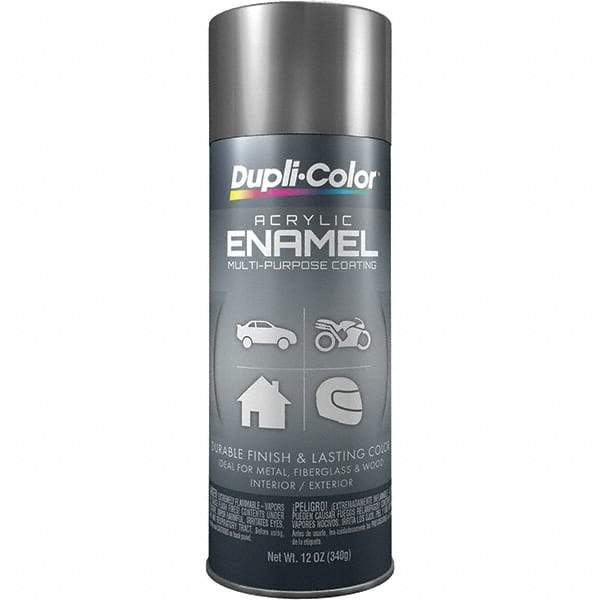 Dupli-Color - Chrome, Metallic, Acrylic Enamel Spray Paint - 12 to 14 Sq Ft per Can, 12 oz Container - Exact Tool & Supply