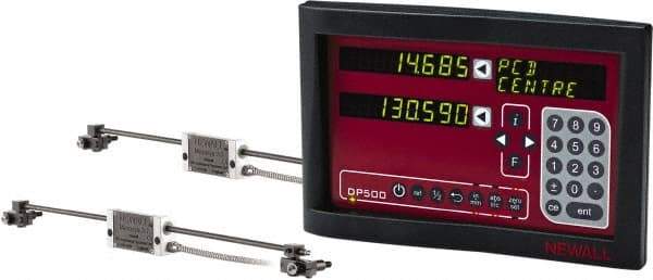 Newall - 2 Axis, 18" X-Axis Travel, 8" Y-Axis Travel, Milling DRO System - Exact Tool & Supply