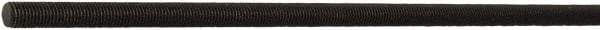 Value Collection - 7/8-9 UNC (Coarse), 3' Long, Stainless Steel General Purpose Threaded Rod - Black Oxide Finish, Right Hand Thread - Exact Tool & Supply
