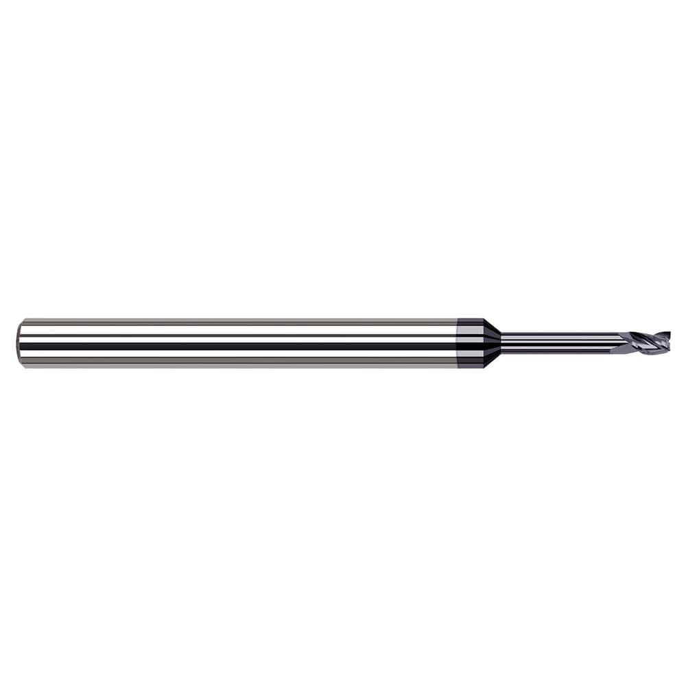 Harvey Tool - Square End Mills; Mill Diameter (Decimal Inch): 0.0600 ; Length of Cut (Decimal Inch): 0.0900 ; Material: Solid Carbide ; Finish/Coating: AlTiN ; Shank Diameter (Inch): 1/8 ; Single or Double End: Single - Exact Tool & Supply