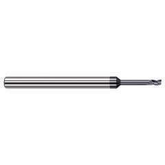 Harvey Tool - Square End Mills; Mill Diameter (Decimal Inch): 0.0600 ; Length of Cut (Decimal Inch): 0.0900 ; Material: Solid Carbide ; Finish/Coating: AlTiN ; Shank Diameter (Inch): 1/8 ; Single or Double End: Single - Exact Tool & Supply
