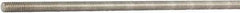Made in USA - #6-32 UNC (Coarse), 6' Long, Aluminum General Purpose Threaded Rod - Uncoated, Right Hand Thread - Exact Tool & Supply