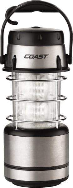 Coast Cutlery - White, Red LED Bulb, 60 Lumens, Industrial/Tactical Flashlight - Gray Stainless Steel Body, 4 C Batteries Not Included - Exact Tool & Supply