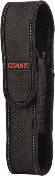 Coast Cutlery - Nylon/Polyester Handheld Flashlight (General Purpose & Industrial) Flashlight Sheath - Black, Compatible with Coast Batteries - Exact Tool & Supply
