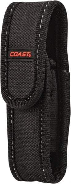 Coast Cutlery - Nylon/Polyester Handheld Flashlight (General Purpose & Industrial) Flashlight Sheath - Black, Compatible with Coast Batteries - Exact Tool & Supply