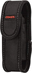 Coast Cutlery - Nylon/Polyester Mini/Pocket Flashlight Flashlight Sheath - Black, Compatible with Coast Batteries - Exact Tool & Supply