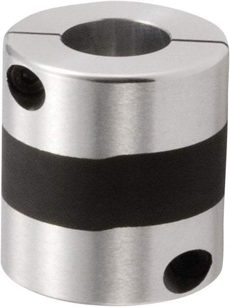 NBK - 12 to 19mm Bore, Servo Motor Flexible Coupling - 39mm OD, 48mm OAL, Aluminum Alloy, Clamp Style - Exact Tool & Supply