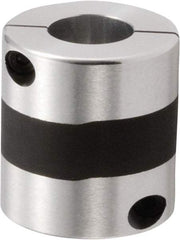 NBK - 8 to 15mm Bore, Servo Motor Flexible Coupling - 34mm OD, 38mm OAL, Aluminum Alloy, Clamp Style - Exact Tool & Supply