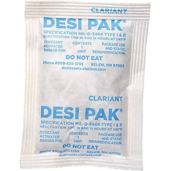 Armor Protective Packaging - Desiccant Packets Material: Clay Packet Size: 1 oz. - Exact Tool & Supply