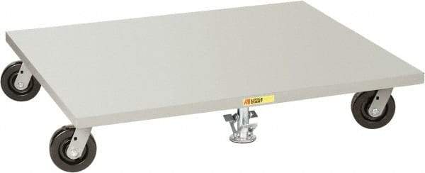 Little Giant - 3,600 Lb Capacity Steel Pallet Dolly - 48" Long x 42" Wide, 6" Phenolic Wheels - Exact Tool & Supply