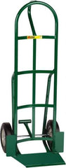 Little Giant - 800 Lb Capacity 49" OAH Hand Truck with Foot Kick - 13-1/2 x 16" Base Plate, Loop Handle, Steel, Solid Rubber Wheels - Exact Tool & Supply