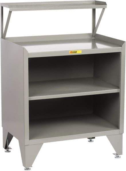 Little Giant - Receiving Station - 36 Inch Wide x 24 Inch Deep x 54-1/2 Inch High, Gray - Exact Tool & Supply