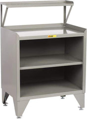 Little Giant - Receiving Station - 36 Inch Wide x 24 Inch Deep x 54-1/2 Inch High, Gray - Exact Tool & Supply