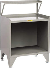 Little Giant - Receiving Station - 36 Inch Wide x 24 Inch Deep x 54-1/2 Inch High, Gray - Exact Tool & Supply