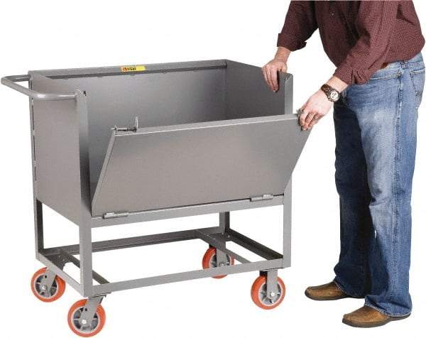 Little Giant - 2,000 Lb Capacity Steel Raised Deck Box Truck - Steel Deck, 24" OAW, 48" Platform Length x 20" Platform Height, Polyurethane Casters - Exact Tool & Supply