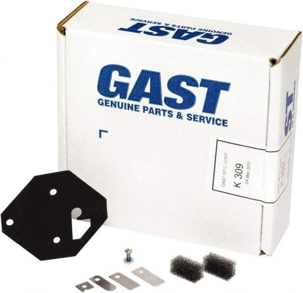 Gast - 8 Piece Air Compressor Repair Kit - For Use with Gast MOA/MAA Models - Exact Tool & Supply