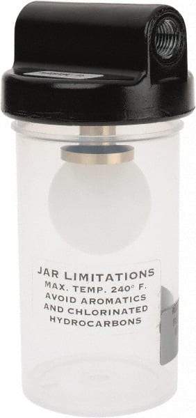 Gast - 1/4 NPT 8 oz Air Compressor Vacuum Trap - Use with Gast Vacuum Pumps - Exact Tool & Supply