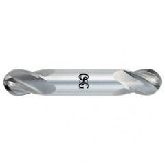 1/4" Dia. - 2-1/2" OAL - Bright CBD - Double - Ball Nose SE EM - 4 FL - Exact Tool & Supply