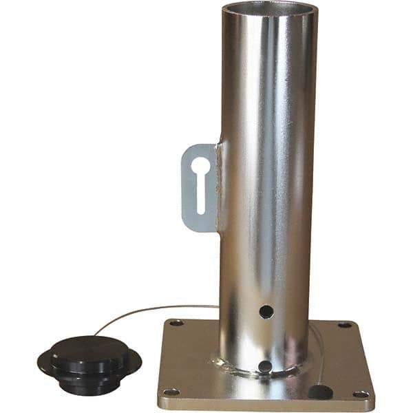 THERN - Davit Crane Bases Base Type: Pedestal Base Finish/Coating: Stainless Steel - Exact Tool & Supply