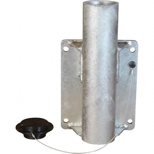 THERN - Davit Crane Bases Base Type: Wall Mount Base Finish/Coating: Stainless Steel - Exact Tool & Supply