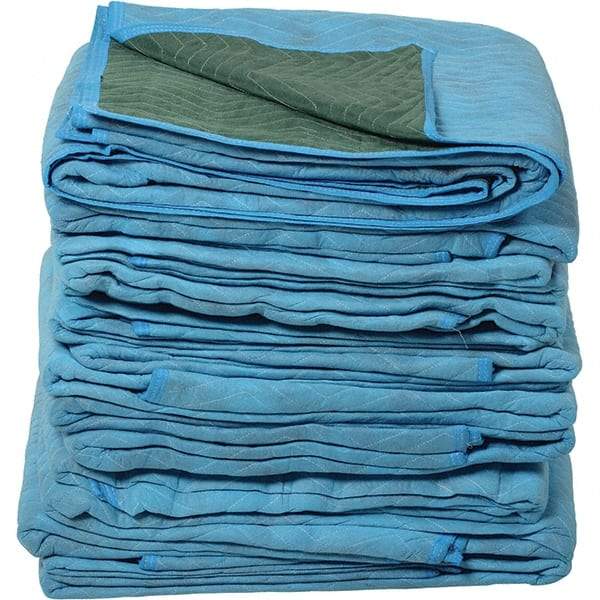 Vestil - 80" Long x 72" Wide Cotton/Polyester Tarp & Dust Cover - Blue - Exact Tool & Supply