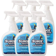 Surge Industrial - 32 oz Spray Bottle Light Citrus Glass Cleaner - Use on Glass - Exact Tool & Supply