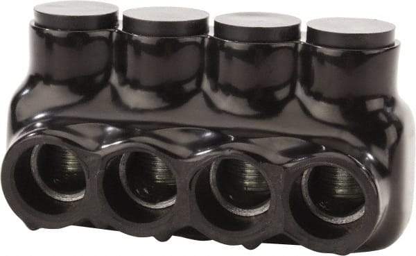 POLARIS nsi - 6 to 3/0 AWG, Class B & C Wire Compatible, Aluminum, Hex Split Bolt Connector - 3.41" OAL, 1.6" Base Width - Exact Tool & Supply