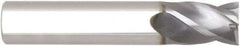 Niagara Cutter - 1/2", 1" LOC, 1/2" Shank Diam, 3" OAL, 4 Flute, Solid Carbide Square End Mill - Single End, AlTiN Finish, Helical Flute, Variable° Helix, Centercutting, Right Hand Cut, Right Hand Flute, Series STS430.2 - Exact Tool & Supply