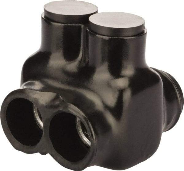 POLARIS nsi - 6 AWG, Class B & C Wire Compatible, Aluminum, Hex Split Bolt Connector - 2.12" OAL, 2-1/4" Base Width - Exact Tool & Supply