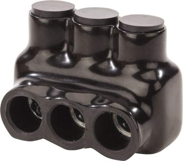 POLARIS nsi - 14 to 1/0 AWG, Class B & C Wire Compatible, Aluminum, Hex Split Bolt Connector - 2.24" OAL, 1-1/2" Base Width - Exact Tool & Supply