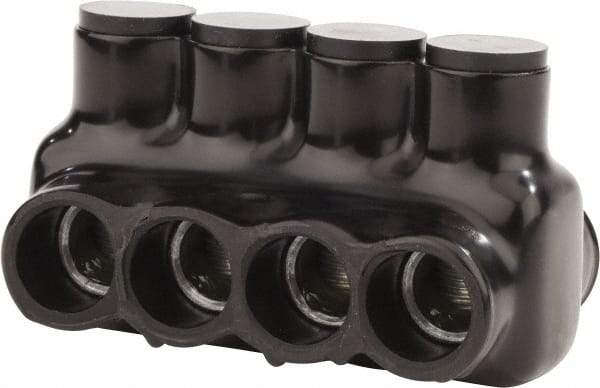 POLARIS nsi - 6 to 3/0 AWG, Class B & C Wire Compatible, Aluminum, Hex Split Bolt Connector - 3.41" OAL, 1.83" Base Width - Exact Tool & Supply