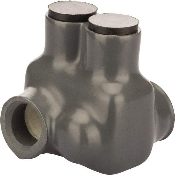 POLARIS nsi - 4 to 3/0 AWG, Class I, K & M Wire Compatible, Aluminum, Hex Split Bolt Connector - 1.85" OAL, 1.63" Base Width - Exact Tool & Supply