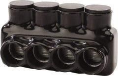 POLARIS nsi - 4 AWG, Class B & C Wire Compatible, Aluminum, Hex Split Bolt Connector - 5.24" OAL, 2.83" Base Width - Exact Tool & Supply