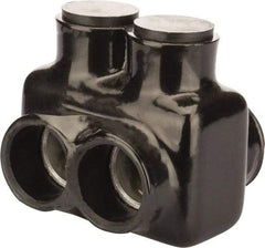 POLARIS nsi - 6 AWG, Class B & C Wire Compatible, Aluminum, Hex Split Bolt Connector - 2.34" OAL, 2.94" Base Width - Exact Tool & Supply